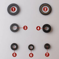 Engine oil seal set for Yamaha XT 600 Z 1988