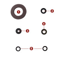 Motor Simmerring Dichtring Set für Yamaha FZR 1000...