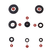 Engine oil seal set for Suzuki RV 50 73-78