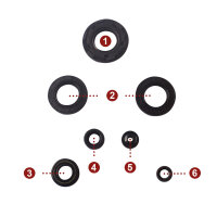 Engine oil seal set for Suzuki RV 125 73-81