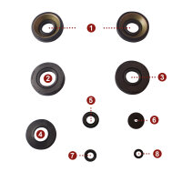 Engine oil seal set for Suzuki GT 250 73-75