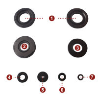 Engine oil seal set for Suzuki GT 250 76-78