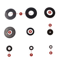 Motor Simmerring Dichtring Set für Suzuki GT 500 (T500) 76-79