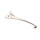 Levier de frein aluminium pour Kawasaki Z 400 440 500 550 650 750 1000 1100 1300 KZ 1300 46092-1004