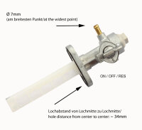 Llave de combustible FPC-204 para Yamaha RD 125 200 250...