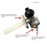 Grifo de Gasolina FPC-311 para Suzuki GSX 600 # 1988-1989...