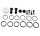 Kit de réparation détrier de frein avant BCF-121 pour Honda CB CBR 1100 GL 1800