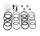 Kit revisione pinza freno anteriore BCF-133 per Honda CB CBR CB-X4 RVF VTR RVF
