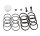 Front Brake Caliper Repair Kit BCF-134 for Honda CBR 600 F # VTR 1000 SP1