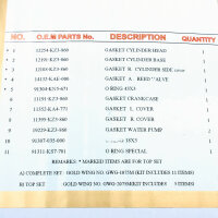 Set guarnizioni cilindro per Honda CR 250 R (ME03 ME03A) 92-01