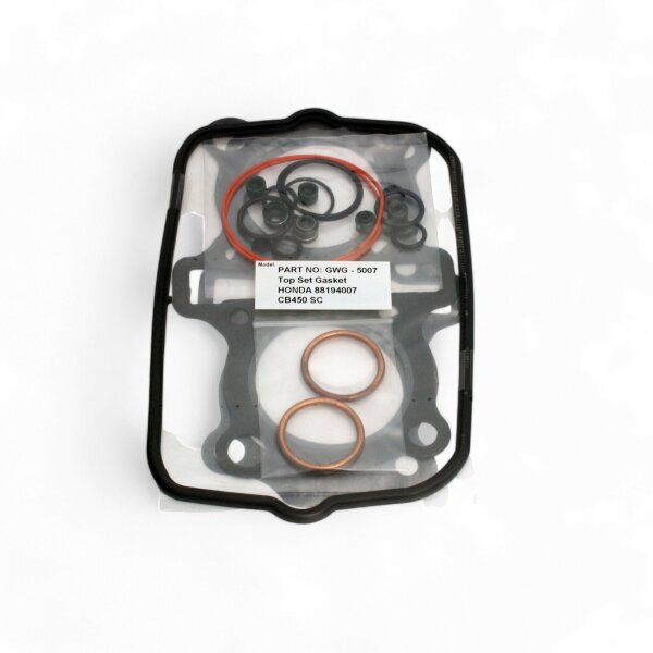 Topend Cylinder Gasket Set for Honda CB 450 N (PC14) 1985 CM 450 C (PC051) 1982