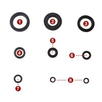 Set paraolio motore per Yamaha YZ 125 98-00