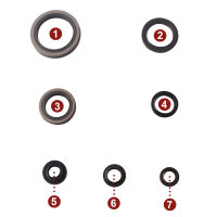 Engine oil seal set for Suzuki RM 250 96-00
