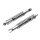 Adjustable chrome shock absorber pair for Honda CB 750 F K # 1976-1978