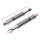 Adjustable chrome shock absorber pair for Honda CB 750 F K # 1976-1978