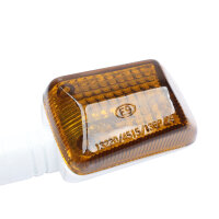 2x Motorrad Mini Blinker lang weiß dunkel UNIVERSAL...