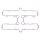 Guarnizione Coperchio Valvola per Kawasaki Z 650 Z 750 # 11009-1065 11060-1416