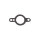 Carburetor flange gasket for Yamaha XJ 550 # 33M-13556-00 4G0-13556-00